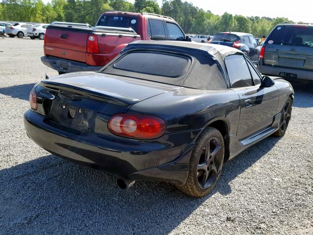 JM1NB353230312507 - 2003 MAZDA MX-5 MIATA BLACK photo 4