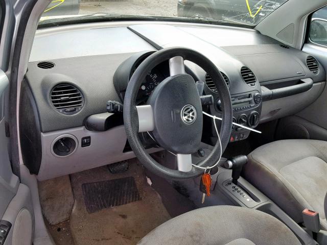 3VWBK21C53M423792 - 2003 VOLKSWAGEN NEW BEETLE ვერცხლისფერი ფოტო 9