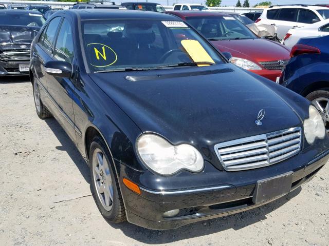 WDBRF61J94A556404 - 2004 MERCEDES-BENZ C 240 BLACK photo 1