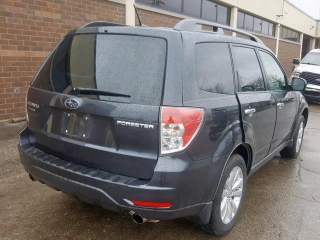 JF2SHBEC8BH764930 - 2011 SUBARU FORESTER L GRAY photo 4