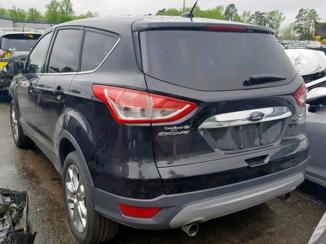 1FMCU9H92DUA34959 - 2013 FORD ESCAPE SEL BLACK photo 3