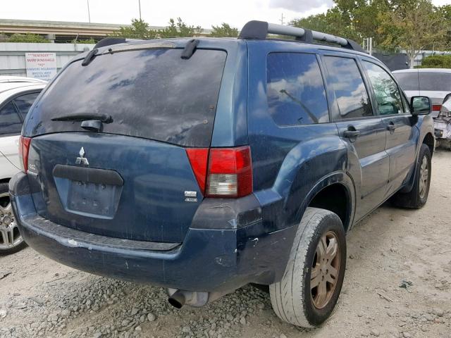 4A4MN21S55E062883 - 2005 MITSUBISHI ENDEAVOR L BLUE photo 4