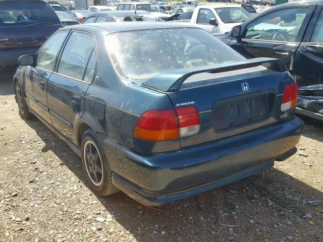 1HGEJ6625WL032689 - 1998 HONDA CIVIC DX GREEN photo 3