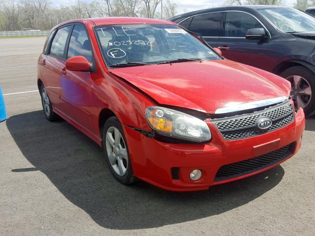 KNAFE241395023232 - 2009 KIA SPECTRA SX RED photo 1