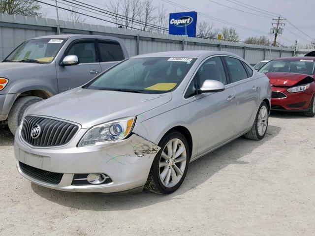 1G4PP5SK7D4125626 - 2013 BUICK VERANO SILVER photo 2