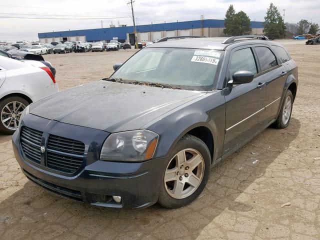 2D4FV47V87H814541 - 2007 DODGE MAGNUM SXT BLUE photo 2