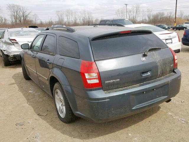 2D4FV47V87H814541 - 2007 DODGE MAGNUM SXT BLUE photo 3