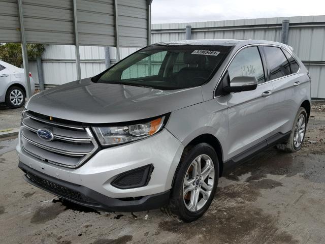 2FMPK4K8XJBC02553 - 2018 FORD EDGE TITAN SILVER photo 2