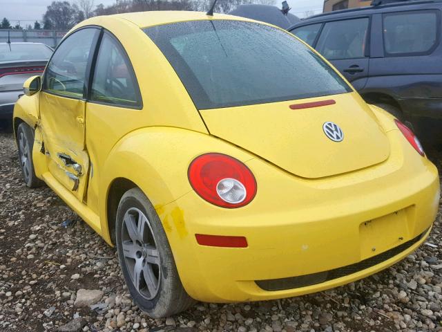 3VWPW31C76M408585 - 2006 VOLKSWAGEN NEW BEETLE Gelb Foto 3