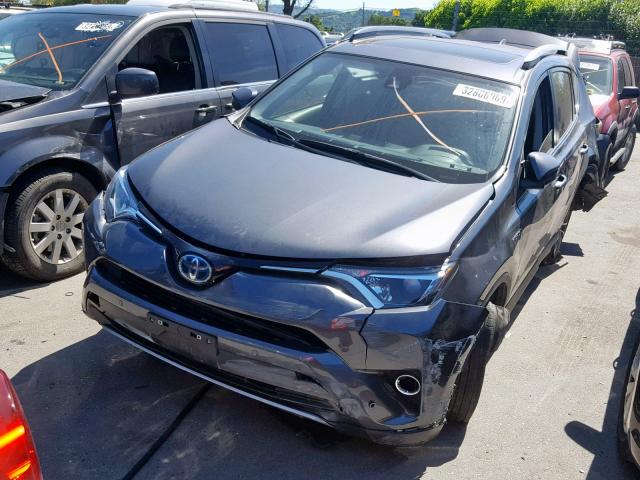 JTMRJREV5JD160737 - 2018 TOYOTA RAV4 HV LE GRAY photo 2