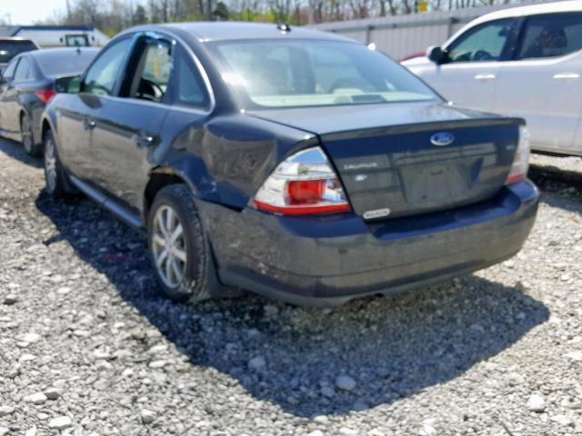 1FAHP24W58G119745 - 2008 FORD TAURUS SEL CHARCOAL photo 3