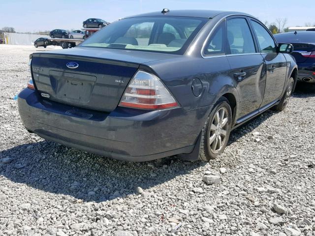 1FAHP24W58G119745 - 2008 FORD TAURUS SEL CHARCOAL photo 4