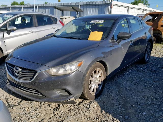 JM1GJ1U61E1151754 - 2014 MAZDA 6 SPORT GRAY photo 2