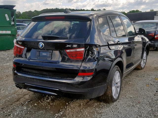 5UXWX9C54G0D63575 - 2016 BMW X3 XDRIVE2 BLACK photo 4