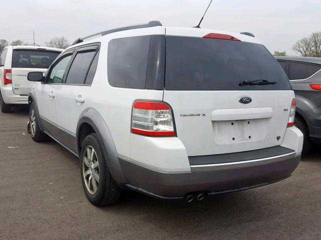 1FMDK02W68GA43382 - 2008 FORD TAURUS X S WHITE photo 3