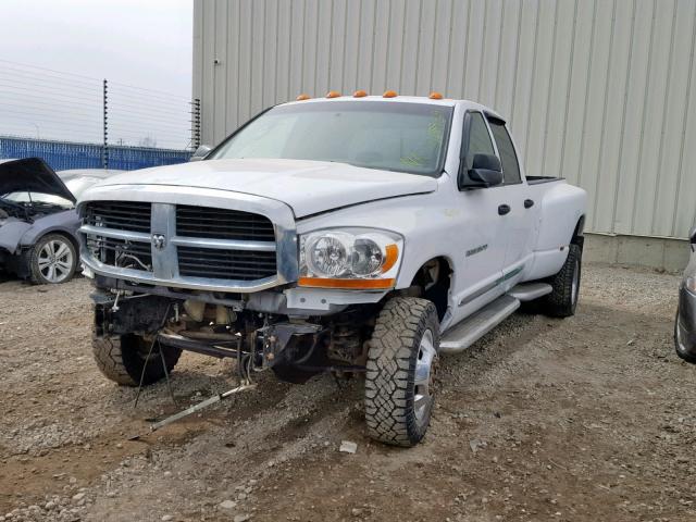 3D7MX48C16G156559 - 2006 DODGE RAM 3500 S WHITE photo 2