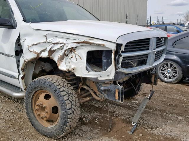 3D7MX48C16G156559 - 2006 DODGE RAM 3500 S WHITE photo 9