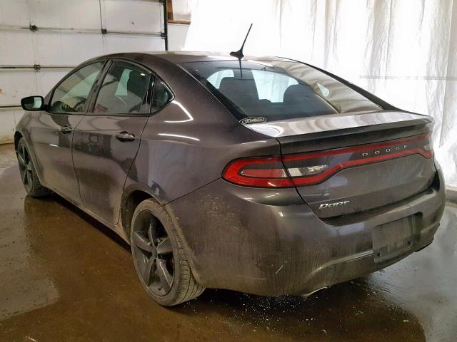 1C3CDFBB8FD299682 - 2015 DODGE DART SXT GRAY photo 3