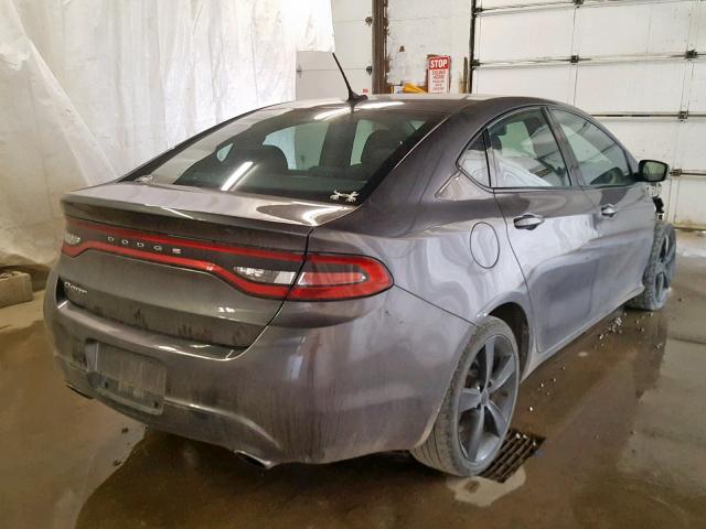 1C3CDFBB8FD299682 - 2015 DODGE DART SXT GRAY photo 4