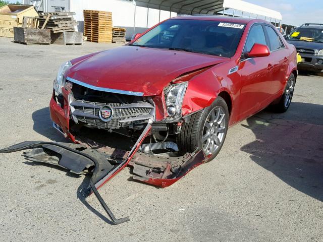 1G6DV57V190143847 - 2009 CADILLAC CTS HI FEA BURGUNDY photo 2