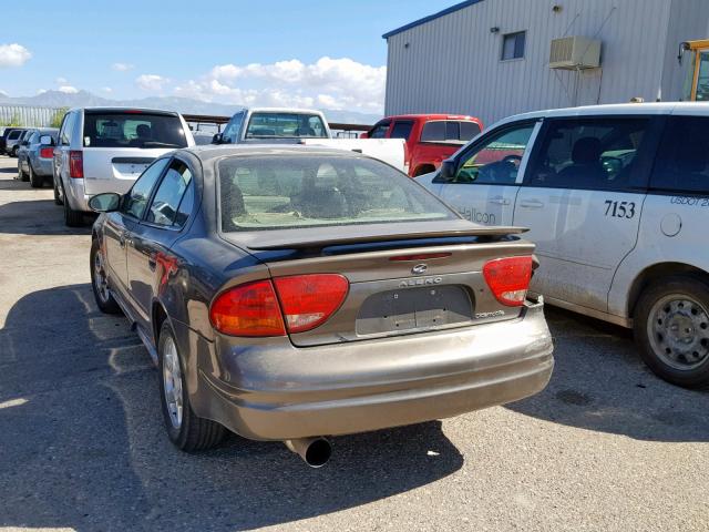 1G3NF52E62C163893 - 2002 OLDSMOBILE ALERO GLS 棕色 照片 3