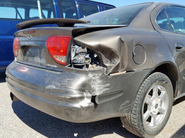 1G3NF52E62C163893 - 2002 OLDSMOBILE ALERO GLS 棕色 照片 9