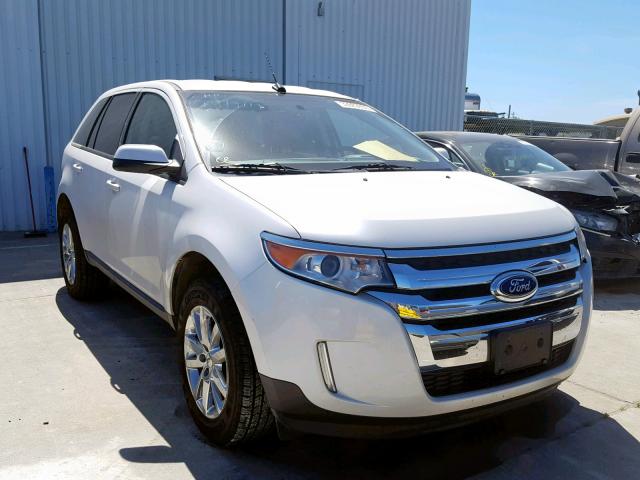 2FMDK3JC7DBC54634 - 2013 FORD EDGE SEL WHITE photo 1