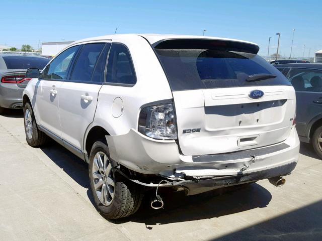 2FMDK3JC7DBC54634 - 2013 FORD EDGE SEL WHITE photo 3