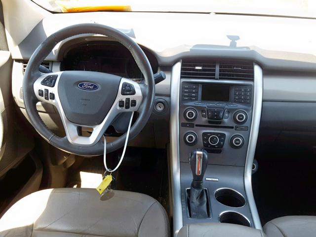 2FMDK3JC7DBC54634 - 2013 FORD EDGE SEL WHITE photo 9