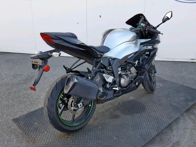 JKBZXJE13JA027110 - 2018 KAWASAKI ZX636 E GRAY photo 4