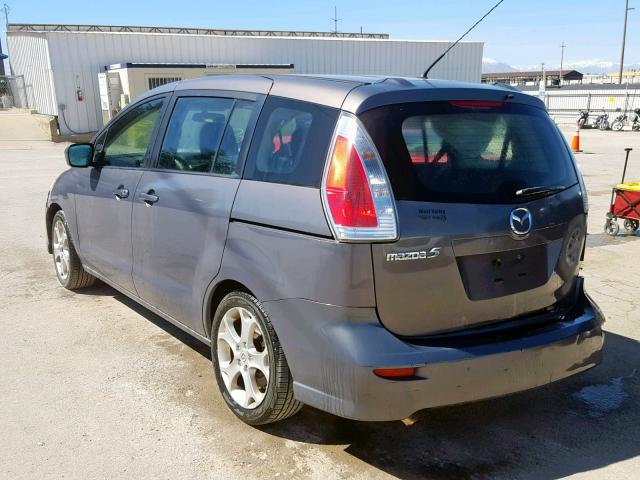 JM1CR2WL0A0373959 - 2010 MAZDA 5 GRAY photo 3