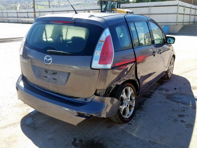 JM1CR2WL0A0373959 - 2010 MAZDA 5 GRAY photo 4