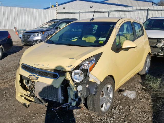 KL8CB6S96DC583838 - 2013 CHEVROLET SPARK LS YELLOW photo 2