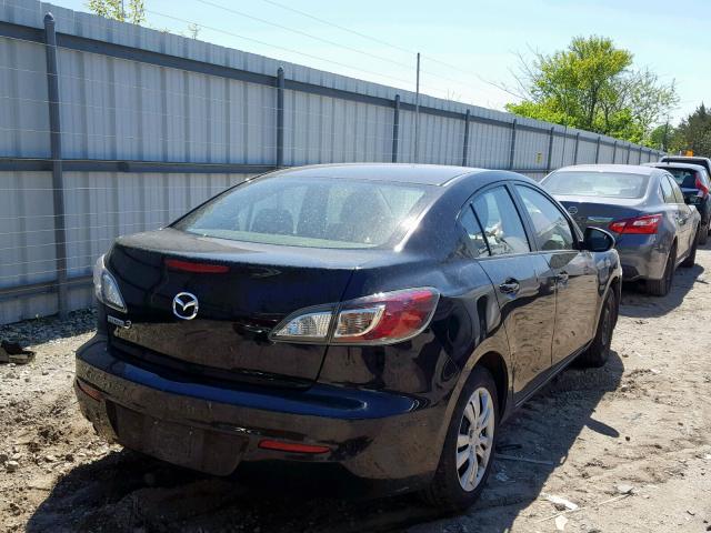 JM1BL1UG9C1521620 - 2012 MAZDA 3 I BLACK photo 4