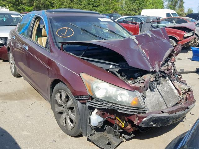 1HGCP36869A026229 - 2009 HONDA ACCORD EXL BURGUNDY photo 1