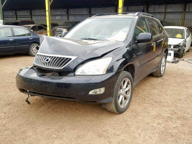 2T2GK31U49C071518 - 2009 LEXUS RX 350 BLACK photo 2