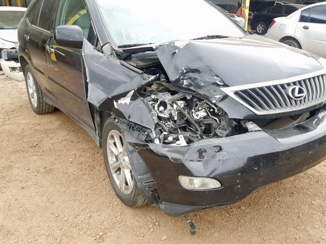 2T2GK31U49C071518 - 2009 LEXUS RX 350 BLACK photo 9