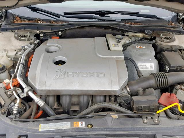 3FADP0L32AR384020 - 2010 FORD FUSION HYB SILVER photo 7