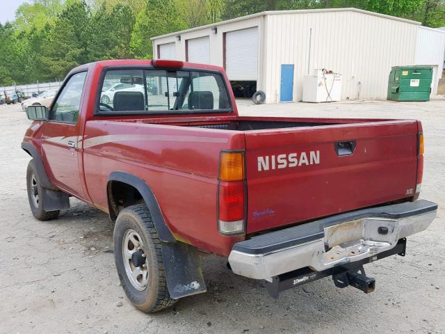 1N6SD11Y5RC377195 - 1994 NISSAN TRUCK XE RED photo 3