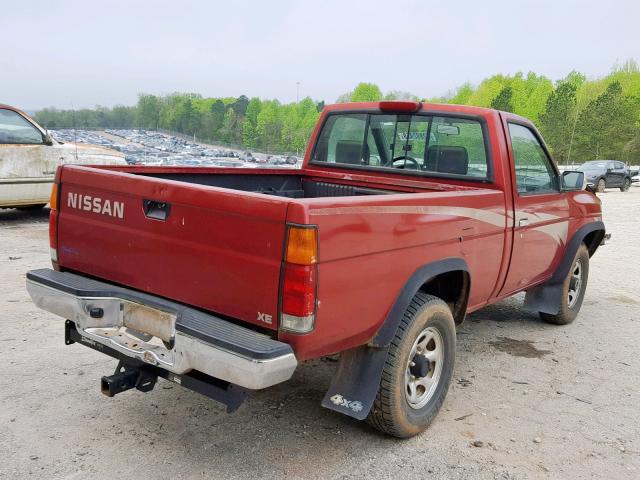 1N6SD11Y5RC377195 - 1994 NISSAN TRUCK XE RED photo 4