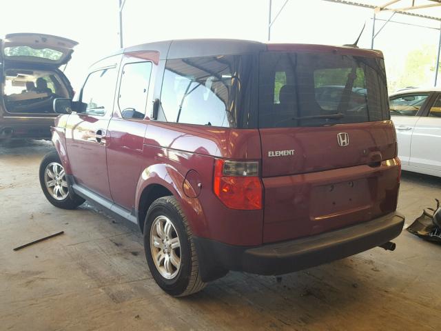 5J6YH18766L009306 - 2006 HONDA ELEMENT EX MAROON photo 3