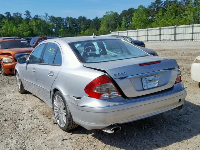 WDBUF56XX7B109712 - 2007 MERCEDES-BENZ E 350 SILVER photo 3