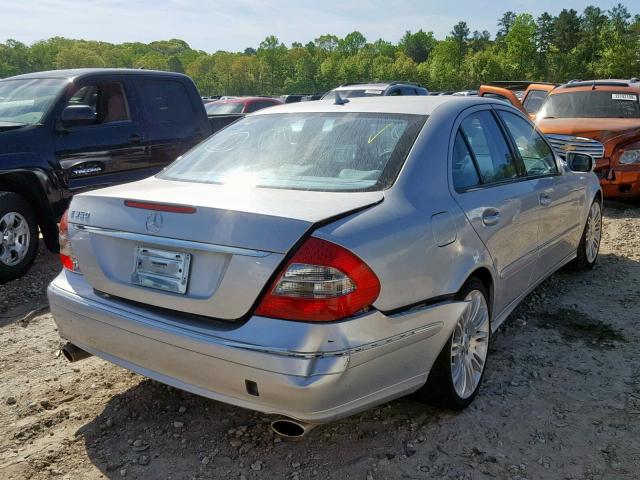 WDBUF56XX7B109712 - 2007 MERCEDES-BENZ E 350 SILVER photo 4