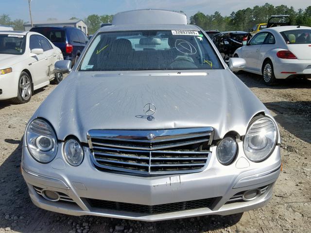 WDBUF56XX7B109712 - 2007 MERCEDES-BENZ E 350 SILVER photo 9