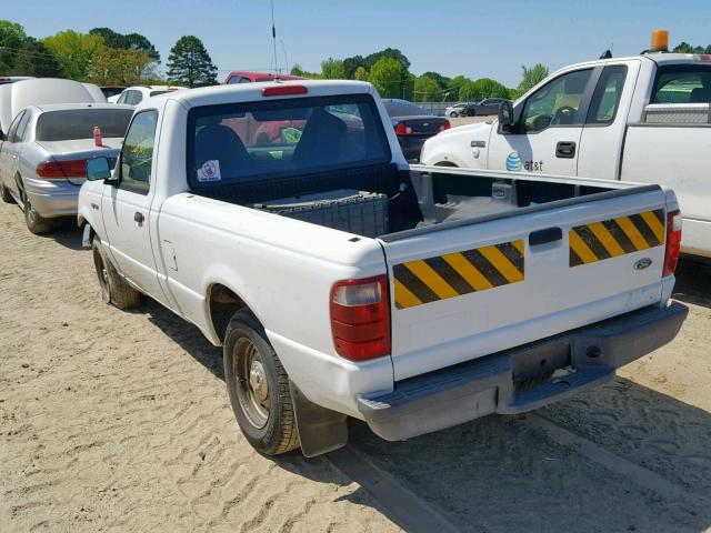 1FTYR10D63PB44715 - 2003 FORD RANGER WHITE photo 3