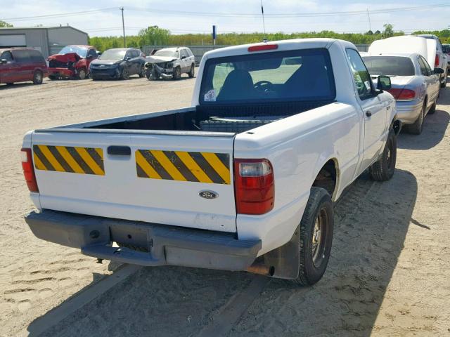 1FTYR10D63PB44715 - 2003 FORD RANGER WHITE photo 4