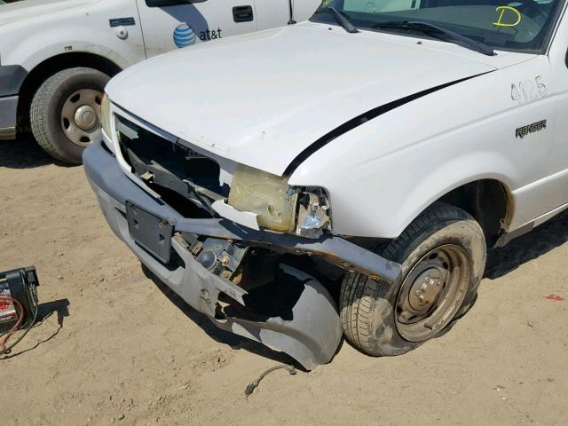 1FTYR10D63PB44715 - 2003 FORD RANGER WHITE photo 9