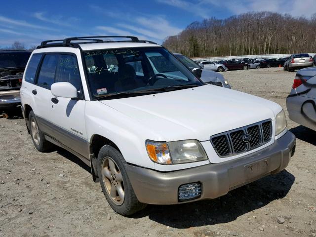 JF1SF65581G747598 - 2001 SUBARU FORESTER S WHITE photo 1