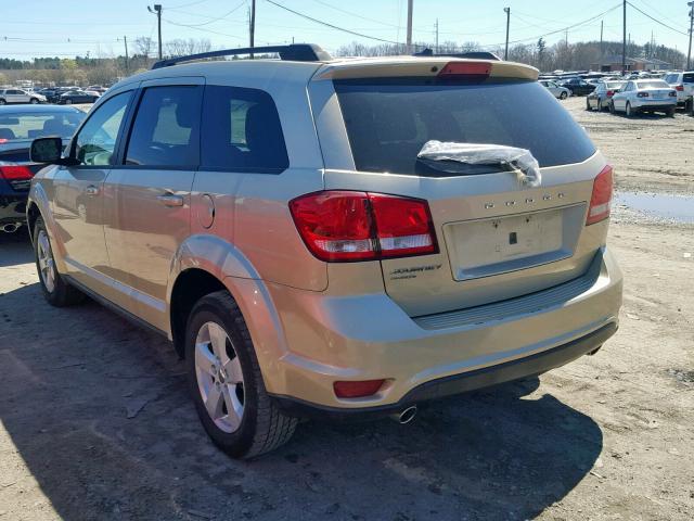 3D4PH1FG0BT565407 - 2011 DODGE JOURNEY MA GOLD photo 3