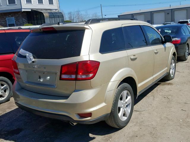 3D4PH1FG0BT565407 - 2011 DODGE JOURNEY MA GOLD photo 4